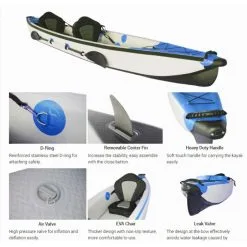 Καγιάκ Φουσκωτό Υβριδικό Ενός Ατόμου Hybrid I 340cm GUETIO GT-HYBRID1 19 Καγιάκ Φουσκωτό Υβριδικό Ενός Ατόμου Hybrid I 340cm GUETIO GT-HYBRID1 -κατάστημα καταδυτικού εξοπλισμού NJ712286 7