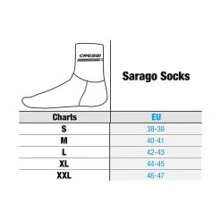 Καλτσάκια Κατάδυσης Sarago Black Neopren 3mm - Cressi -κατάστημα καταδυτικού εξοπλισμού OC303470 3 rsmo mh