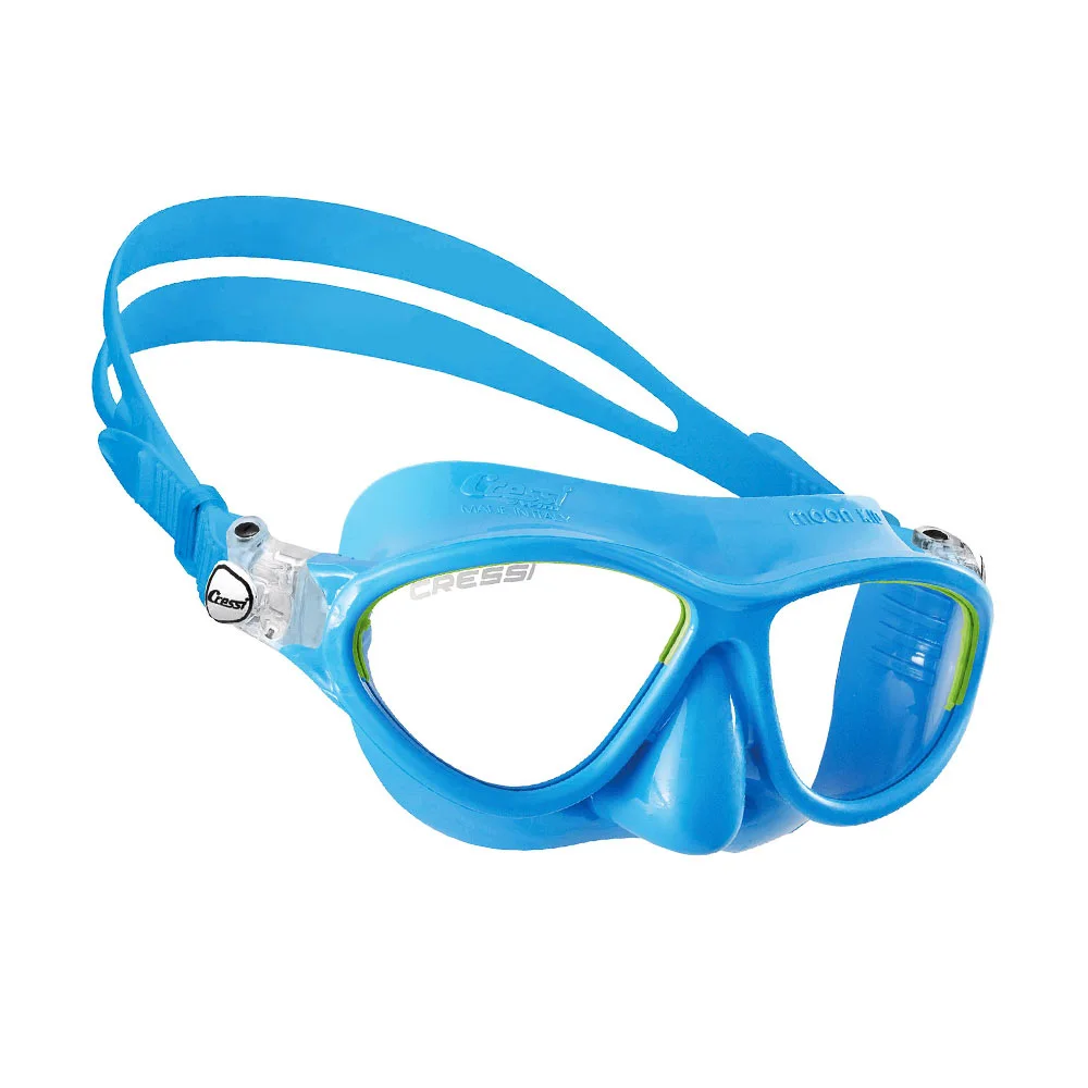 Μάσκα Σιλικόνης Παιδική Moon Kid Silicone Mask Light Blue/Frame Lime - Cressi 3 Μάσκα Σιλικόνης Παιδική Moon Kid Silicone Mask Light Blue/Frame Lime - Cressi
