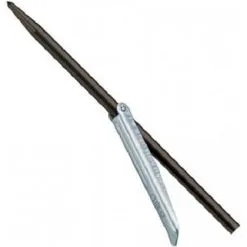 Βέργα Ταϊτής 6.5mm Inox Μονόφτερη με Εγκοπές - Omer