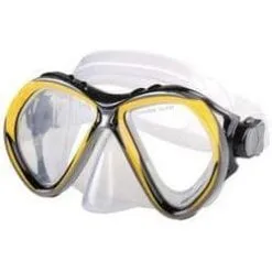 Μάσκα Κατάδυσης Σιλικόνης Venus Transparent/Yellow - XDive 61103