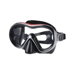 Μάσκα Κατάδυσης Σιλικόνης LINDO BK Red - Scuba Force 61101