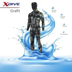 Στολή Κατάδυσης GRAFIT 5mm με Open Cell Εσωτερικά & Φόδρα Εξωτερικά - XDive 64110 -κατάστημα καταδυτικού εξοπλισμού U727554 2