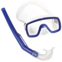 Μάσκα & Αναπνευστήρας Παιδικός PVC Μπλε Σετ - Fortis 274-1856