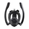 Μάσκα Σιλικόνης Full Face Ανδρική Μαύρη με Διπλό Αναπνευστήρα 274-4443