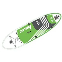 Σανίδα SUP X5 396cm Λευκή Πράσινη - ZRAY 7-673020